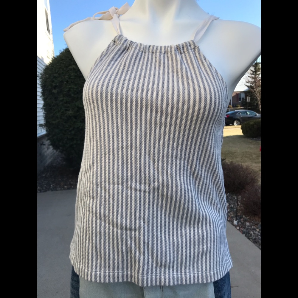 ❤️🌈🍀Madewell striped tie tank - Picture 1 of 9